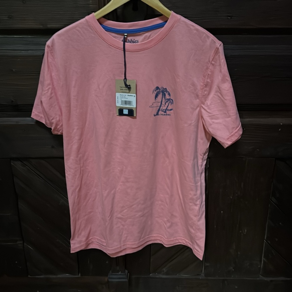 Pink Graphic T-Shirt with Blue Print - Picture 2 of 3